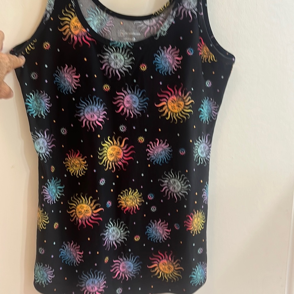 Black Many Suns Tank Top